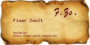 Fiser Zsolt névjegykártya